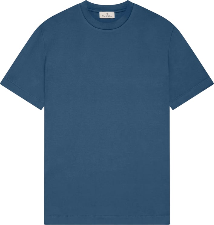 Valenza Valenza Interlock Supima T-shirts Middenblauw 1001