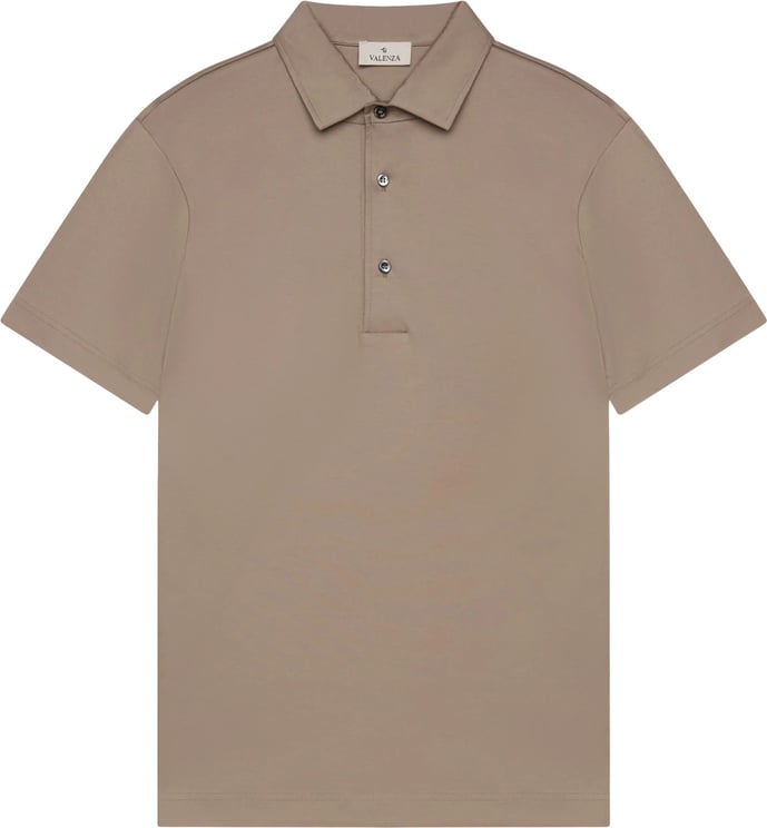 Valenza Valenza Supima Polo Schiller Collar S/s Polos Taupe 1005
