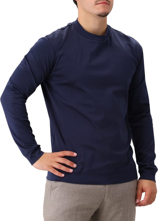 Valenza Valenza Longsleeve Blauw Heavy Supima Sweater