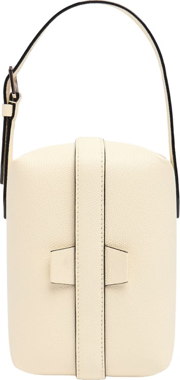Valextra Structured Calfskin Leather Bag with Zipper Detail