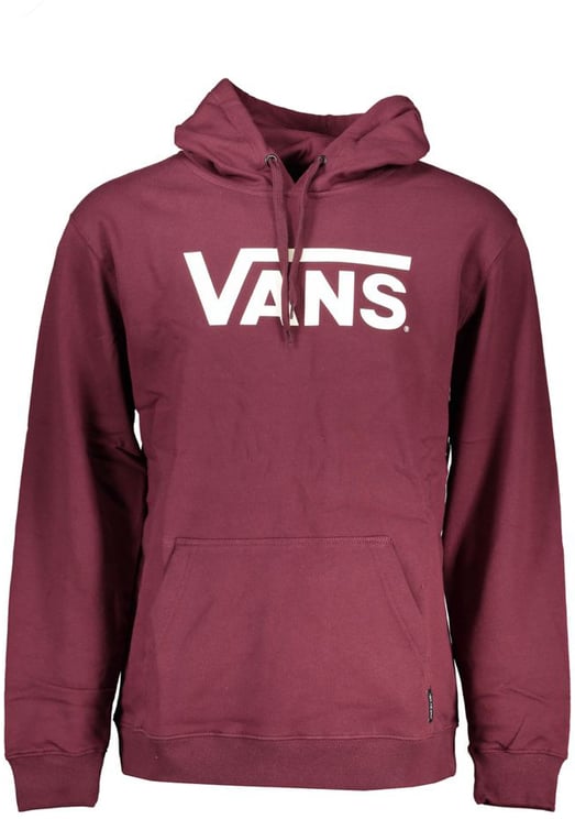 Vans Vans Red Cotton Men Sweater with Hood