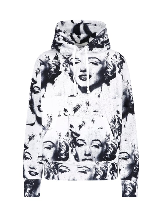 VAQUERA Black Graphic Face Print Hoodie