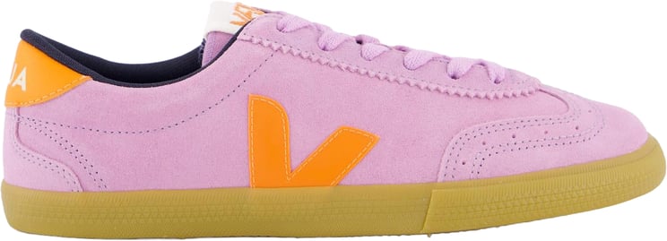 Veja Dames Volley Suede Sneaker Roze