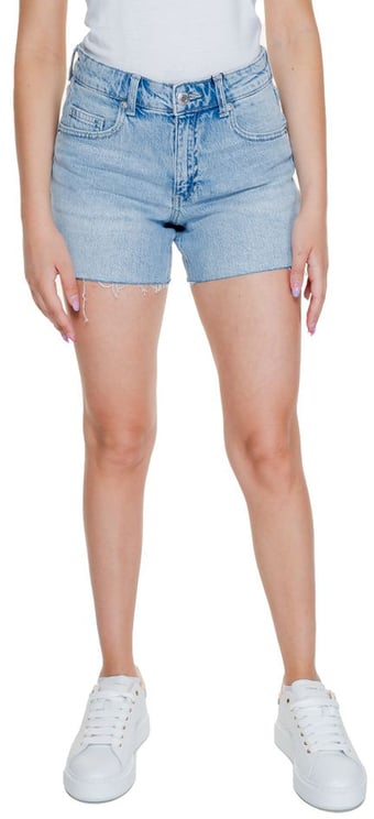 Vero Moda Vero Moda Light Blue Cotton Shorts