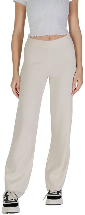 Vero Moda Vero Moda Cream Viscose Casual Pants
