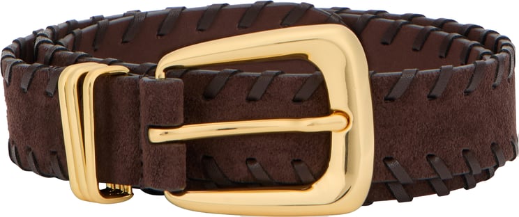 Veronica Beard Leather belt with buckle
