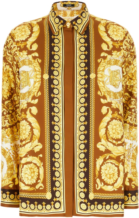 Versace Versace Printed silk shirt
