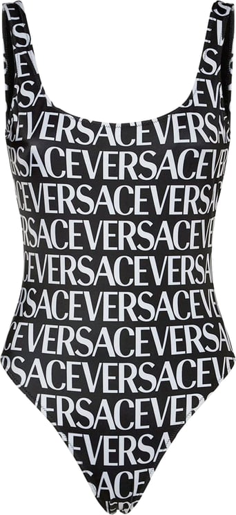 Versace Versace All-Over Logo One-Piece Swimsuit