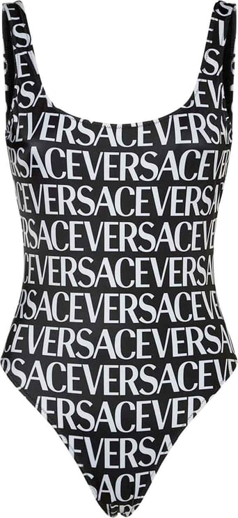 Versace Versace All-Over Logo One-Piece Swimsuit