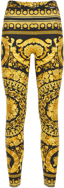 Versace Printed leggings with logo