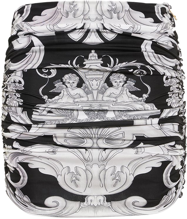 Versace Printed mini skirt