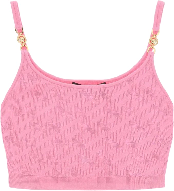 Versace VERSACE La Greca Cropped Top