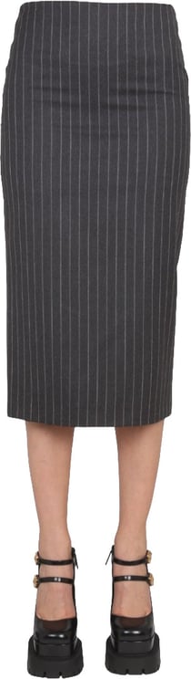 Versace Tailored Black Pencil Skirt