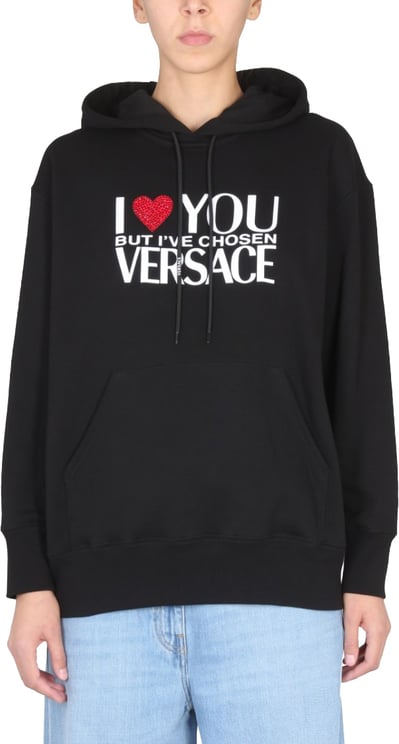 Versace Sweatshirt With I Love You Logo
