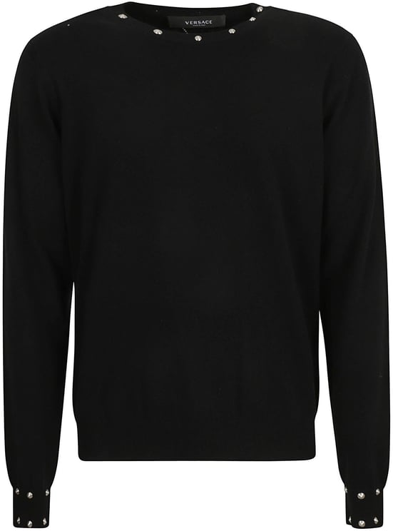 Versace Classic Black Sweater with Refined Silhouette