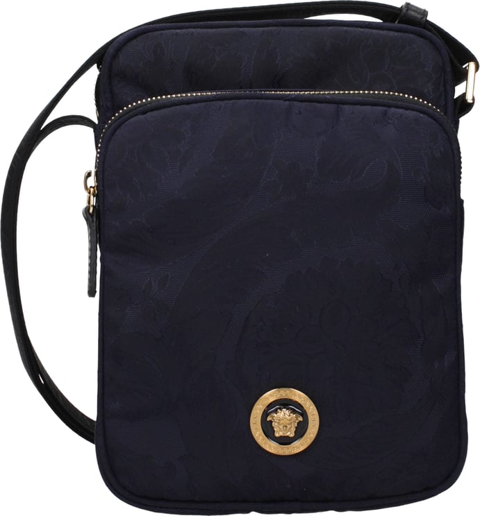Versace Versace Blue Fabric Crossbody Bag