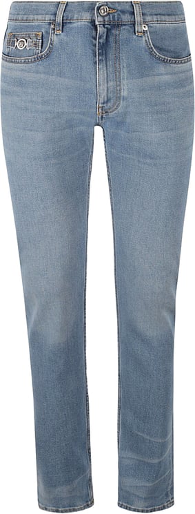 Versace Light Blue Slim Fit Jeans
