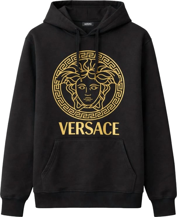 Versace Versace Gold Medusa Logo Hoodie