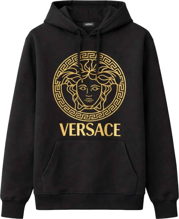 Versace Versace Gold Medusa Logo Hoodie