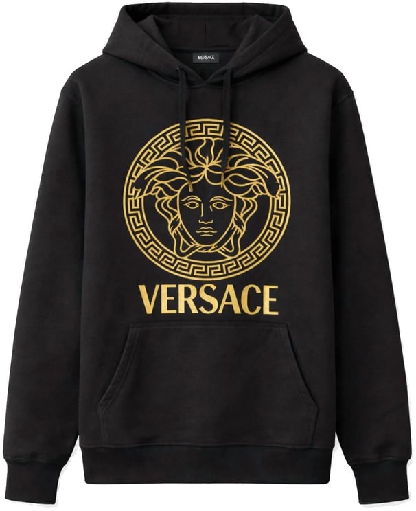 Versace Versace Gold Medusa Logo Hoodie