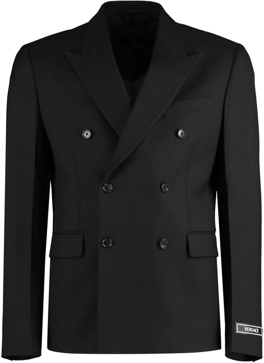 Versace Double-breasted wool blazer