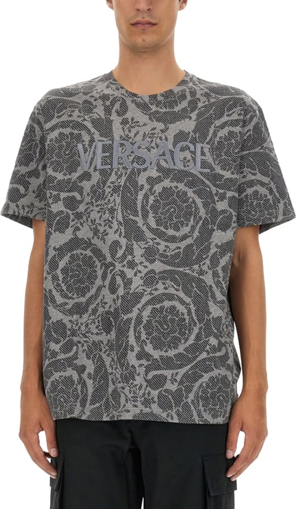 Versace Silhouette Baroque Logo T-Shirt