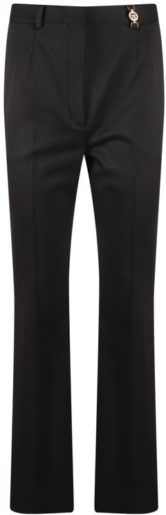 Versace Black Trousers With Concealed Zip