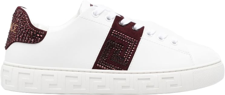 Versace Sneakers White/Burgundy