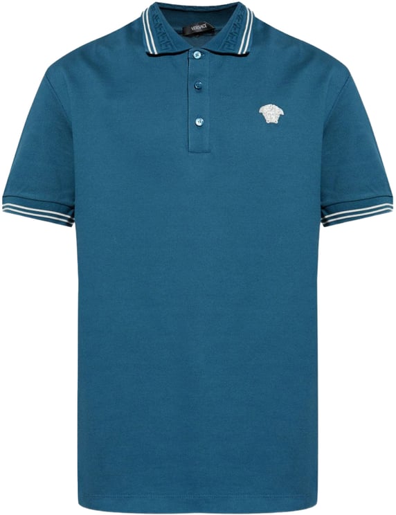 Versace T-Shirts And Polos Petrol Blue