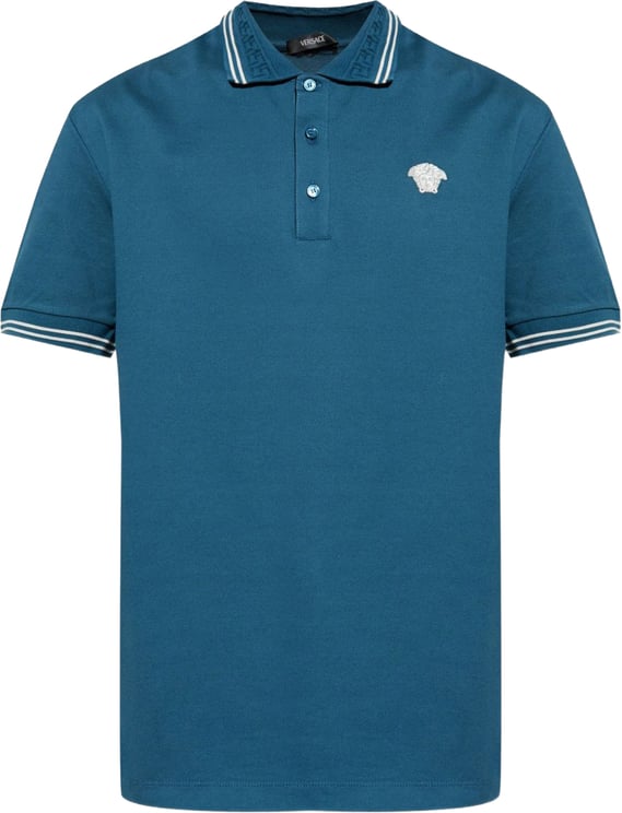 Versace T-Shirts And Polos Petrol Blue