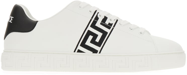 Versace Versace White leather Greca sneakers