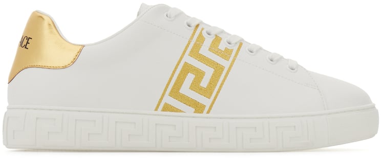 Versace Versace White leather Greca sneakers