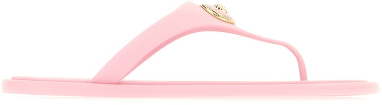Versace Versace Pink rubber thong sandals