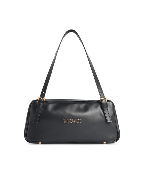 Versace Black Tag Lambskin Shoulder Bag