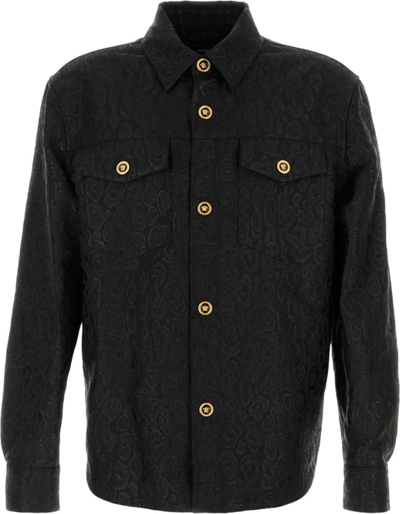Versace Coats Black
