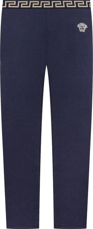 Versace Pantaloni Aderenti con Elastico in Vita