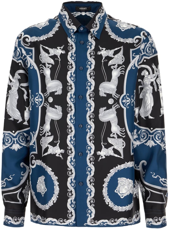 Versace Versace Printed silk shirt