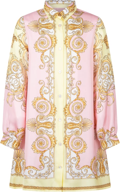 Versace Abito Camicia con Stampa Barocca