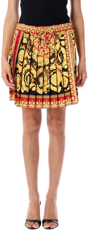 Versace Mini Skirt Parada Barocco Parade Barocco Red