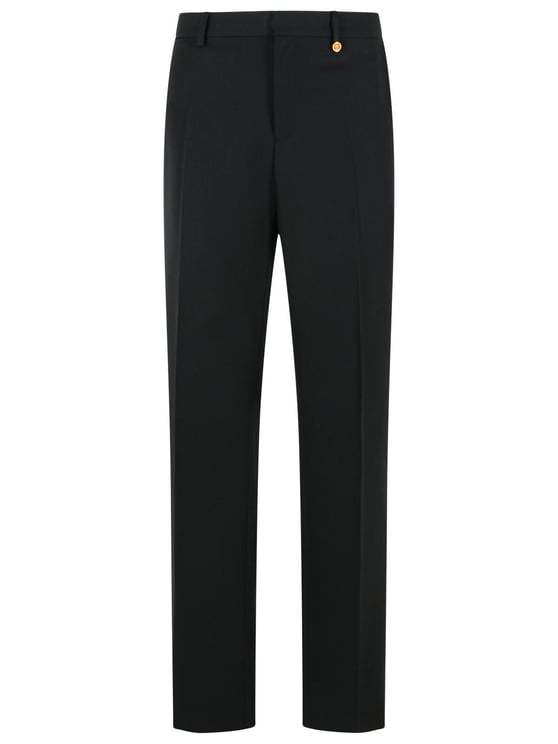 Versace Black Virgin Wool Trousers