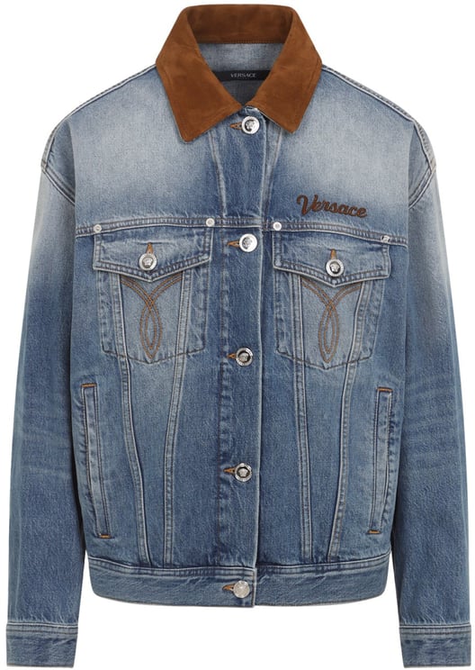 Versace Versace Denim Stone Wash Blouson