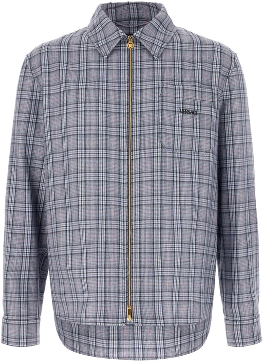 Versace Versace Embroidered wool shirt