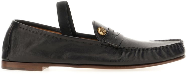 Versace Versace Black leather loafers