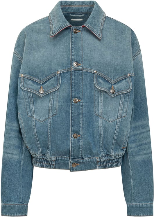 Versace Giacca con Rever e Bottoni