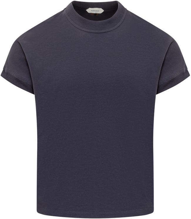 Versace T-shirt con Scollo Rotondo e Maniche Corte