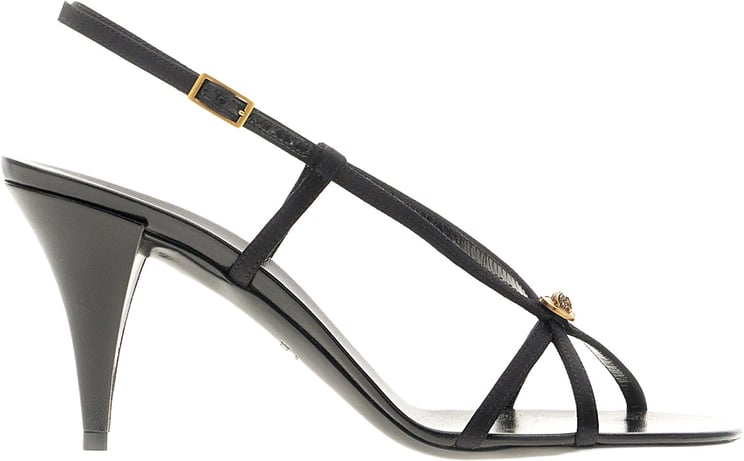 Versace Versace Black satin high sandals