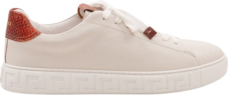 Versace Sneaker Low Top con Suola Geometrica