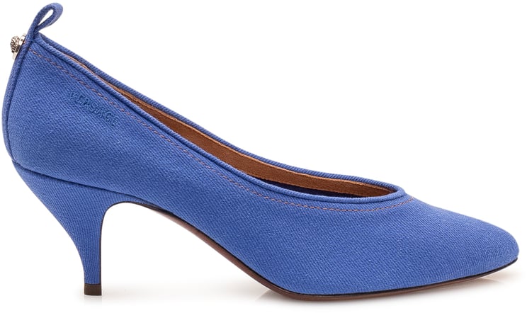 Versace Décolleté con Punta Affusolata e Tacco Medio