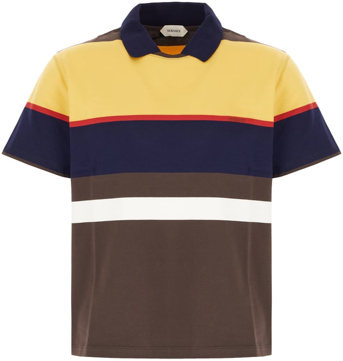 Versace Versace Multicolor cotton polo shirt