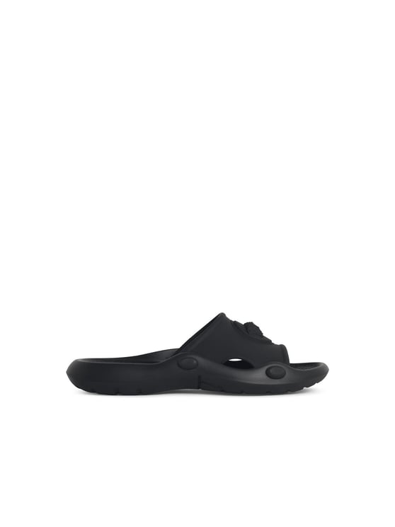 Versace Black Rubber Slippers